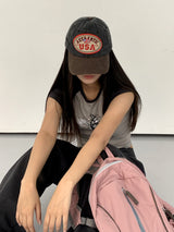センティックUSA刺繍配色ボールキャップ/ Centic USA embroidery color matching ball cap hat