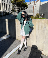 ビンテージデニムフードジップアップ