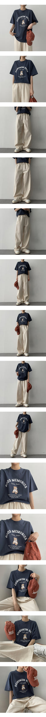 バイオウォッシュドコットンベンダブルワイドパンツ / Bio-washed cotton bendable wide pants