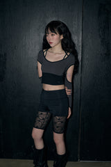 レースインナーショーツ/lace inner shorts - black