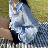 サンデールーズフィットクロップガーゼシャツ