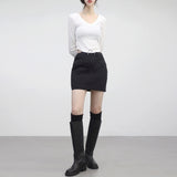 two-gen string padded skirt