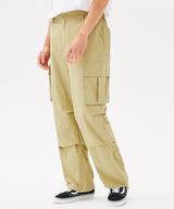 TWO TUCK CARGO STRING JOGGER PANTS (BEIGE) (6585162563702)