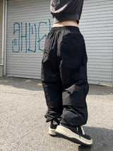 サマーナイロンバルーンダブルカーゴパンツ / Summer nylon balloon double cargo pants