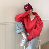 [BELLIDE MADE] TONE UP DOUBLE SIDE RAISED HALF NECK SWEAT