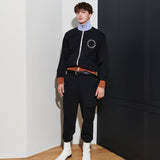 [UNISEX]MARIONG ZIP-UP JUMPER, BLACK (6628217421942)