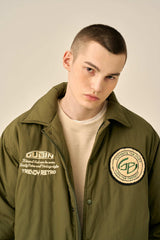 OVER PATCH PADDED BLOUSON - KHAKI