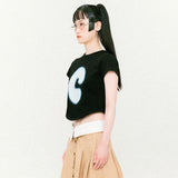 シンボルスカーフクロップド半袖Tシャツ