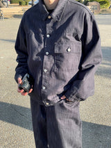 Fade set up trucker jacket