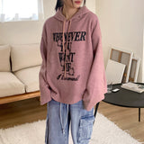 ワットエバーナッピングVネックボクシーレタリングフーディーTシャツ