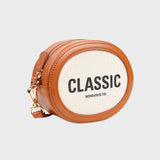 Classic oval mini cross bag [Brown] (6679671079030)