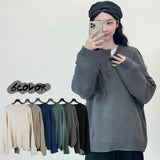 W Round Knit Cardigan