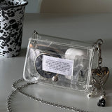 クリアpvcミニチェーンバッグ / Clear pvc mini chain bag
