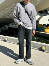 レイヴセミオーバーバルーンスウェットシャツ / Rave Semi-Over Balloon Sweatshirt (8 colors)