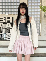 freesia shirred skirt