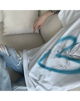 ハートラビットプリントショートスリーブ / SO Heart Rabbit Printed Short-Sleeved (4 colors)