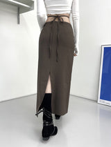 ディープホルターマキシスカート/[SEOW] 670. Deep halter maxy sk