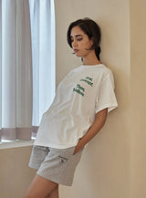 W21 ホワイトコンセプトルーズTシャツ
