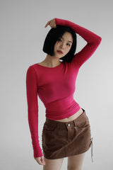 オープニングバックTシャツ / Opening back T-shirt (3color)