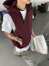 No.0028 O nylon hood VEST (3color)