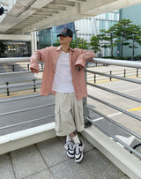 No.0306 M linen crinkle SHIRT (3color)