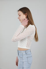 レースホルターネックTシャツ / Lace Halterneck T-shirt