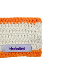 Button Knit Hairband (orange)