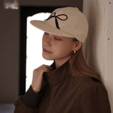 Ivory Ribbon Camp Cap