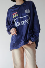 グローシースポーティジャージスウェットシャツ/Glossy Sporty Jersey Sweatshirt (2color)
