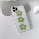 ブラーリングフラワーグリーンフォーンケース / Blurring Flower green Phone Case