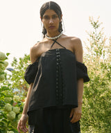 CORSET BLOUSE (BLACK)