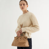 PLEATS SHOULDER BAG_BEIGE