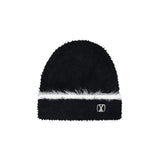 VA Square Stud Hairy Beanie / Black