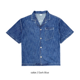 ASCLO Vel Linen Denim Shirt (2color)