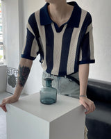 OA クロッフルカラーニットウェア / OA Croffle Collar Knitwear (4 colors)