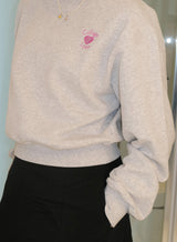 コラージュラブスウェットシャツ/Collage Of Love Sweatshirts (2type)