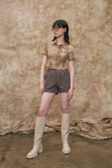 [22S] TWO TONE SHORT PANTS