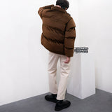 [Unisex] 2wayベルベットショートダウンジャケット