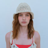 アンイーブンニットバケットハット / UNEVEN KINT BUCKET HAT