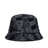 BBD Patchwork Denim Bucket Hat (Black)