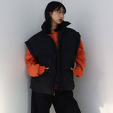 オーバーサイズフィットペディング / Oversize Fit Ki Padding Vest_Black