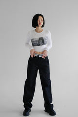 オビオープンデニムパンツ / no.7710 Obi Open Denim Pants