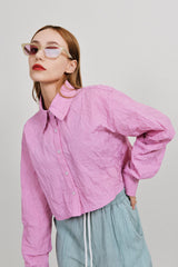 クロップシャツ / crease crop shirts