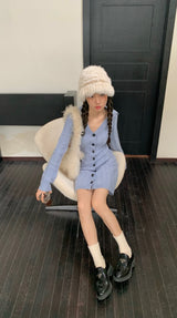 Lavender Twist Knit Dress