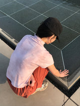 プリンティングハーフタートルネックT