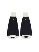 ブークルニットレッグウォーマー/BOUCLE KNIT LEG WARMERS BLACK