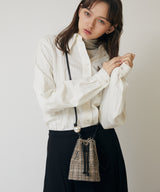 Blanc Mini Bucket Bag_Check (6646780297334)