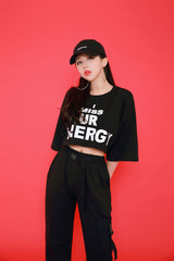 エナジーショートスリーブクロップTシャツ/TOP(7806) Energy Short Sleeve Crop Tee