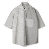 3 CHECK COMPLEX HALF SHIRT (6566840500342)