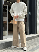 ロイドダブルサイドマルチファンクションオーバーサイズフィットスウェットシャツ / Lloyd's double sided multifunctional oversized fit sweatshirt (12 colors)
